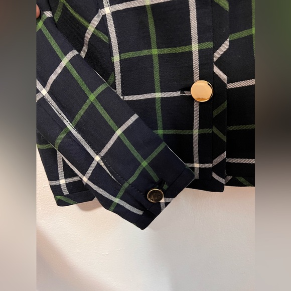 [Kate Spade] Cropped Windowpane Blazer - Picture 3 of 16